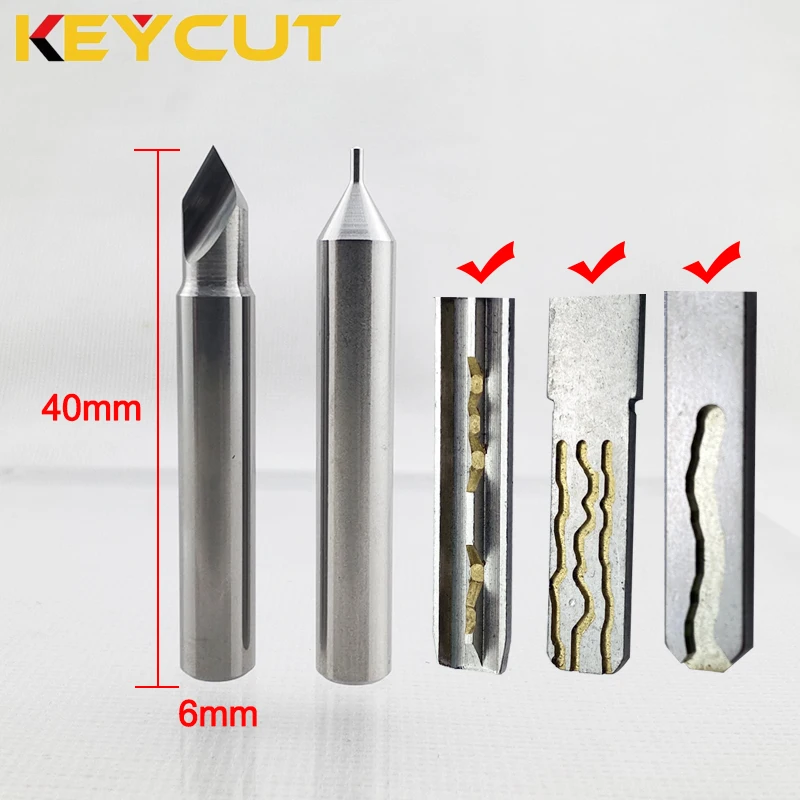 2 In 1 Milling Cutter Set for Dimple Keys and Laser Cut Car Keys Locksmith Tools