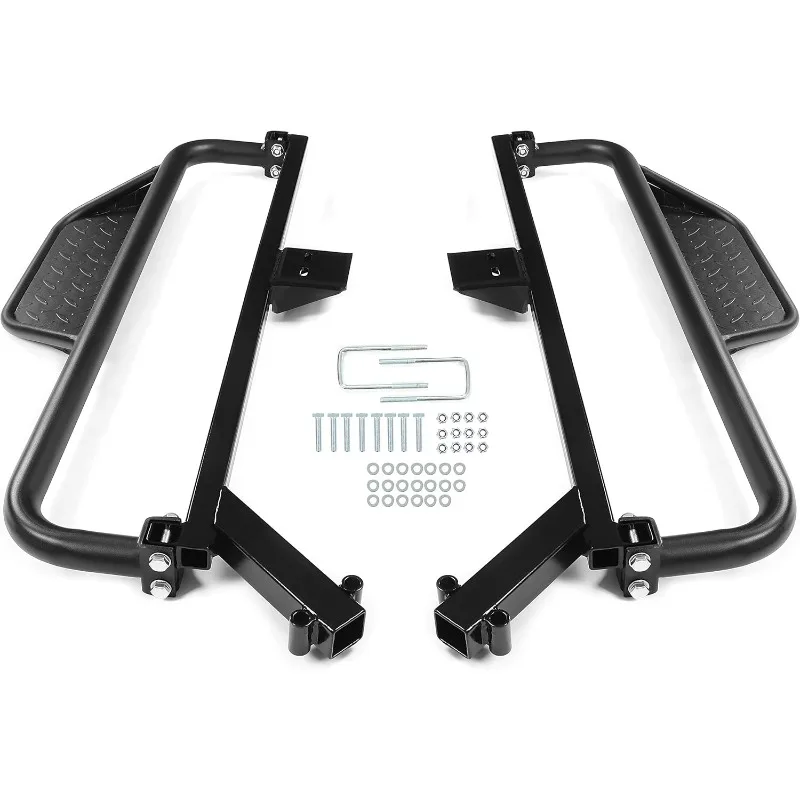 

Kojem Nerf Bar Running Board Compatible with 2018-2019 Club Car Onward Golf Carts Side Step Foot Nerf Bar with Brackets Steel