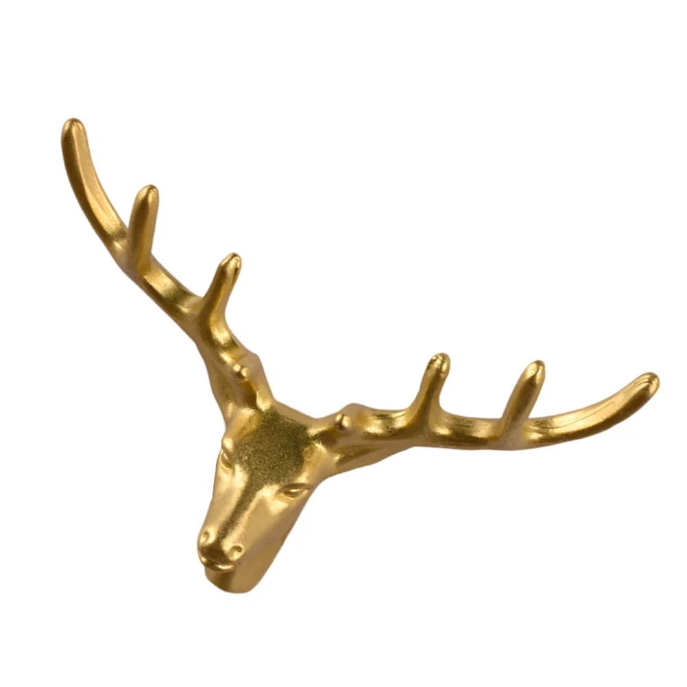 

Brass Deer Head Drawer Knob Small Cabinet Handle for Dressers Closets Kitchen Bathroom Vanity Hardware Cabinet Handle and Pulls