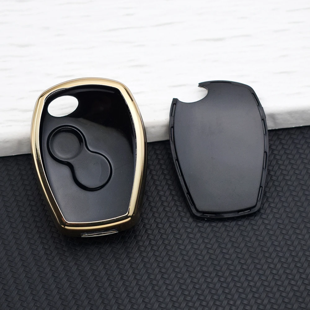 2 Buttons Car Key Cover Case for Renault Clio Logan Duster Megane Sandero Kangoo Laguna Espace Fluence Modus Protecive Key Bag