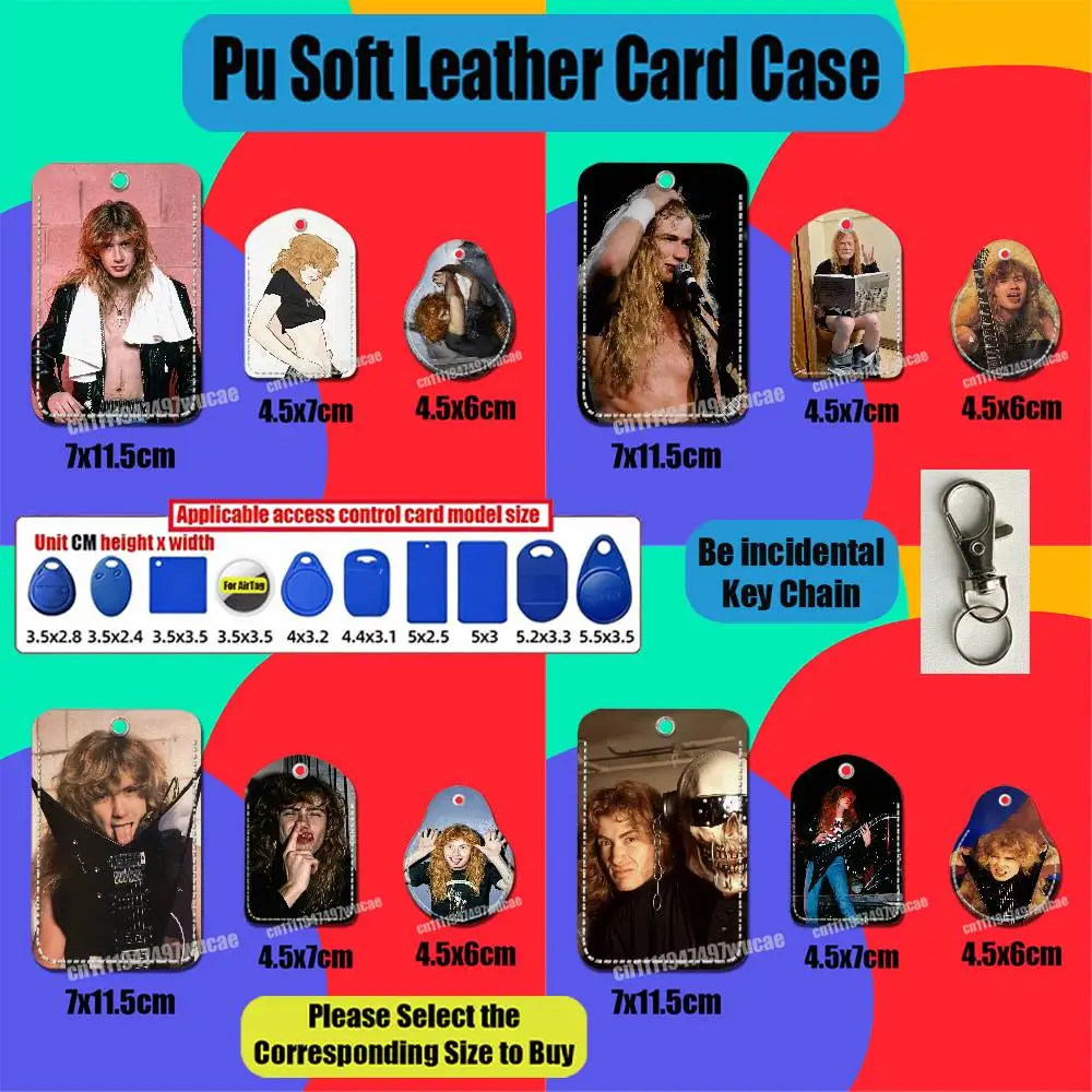 For Dave Mustaine For AirTag Case Card Holder Sleeve ID Credit Bank Access Badge For Air Tag Case Shell