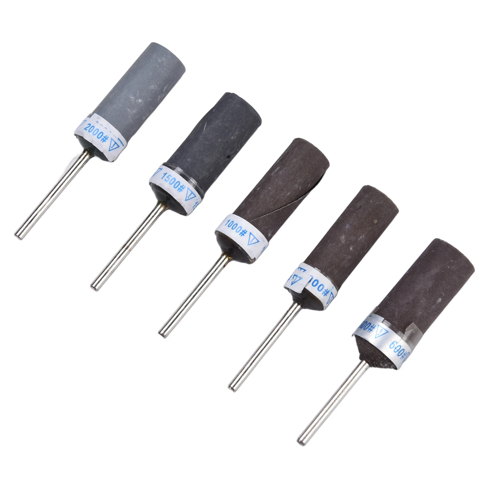 5pcs Sandpaper-Stick Grinding Head P800-P2000 Sanding Paper Rod Grinding Head For Mirror Polishing Metal Wood Jwellery