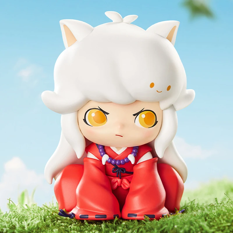 POP MART DIMOO Inuyasha Handmade Version of Shiseimaru Kawaii Anime Action Figure Toys Collectible Figurine Model Mystery Box