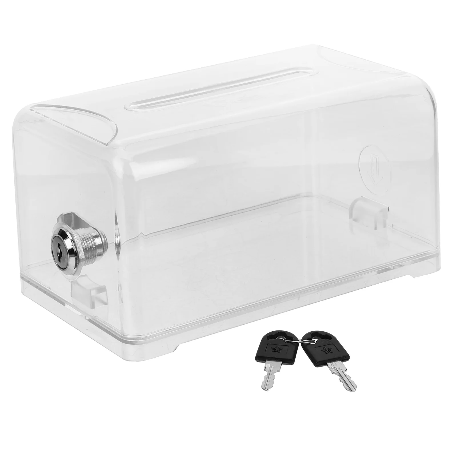 

Transparent Acrylic Business Card Holder Storage Box Desktop Cards Collection Office Use Sturdy Large Capacity Design