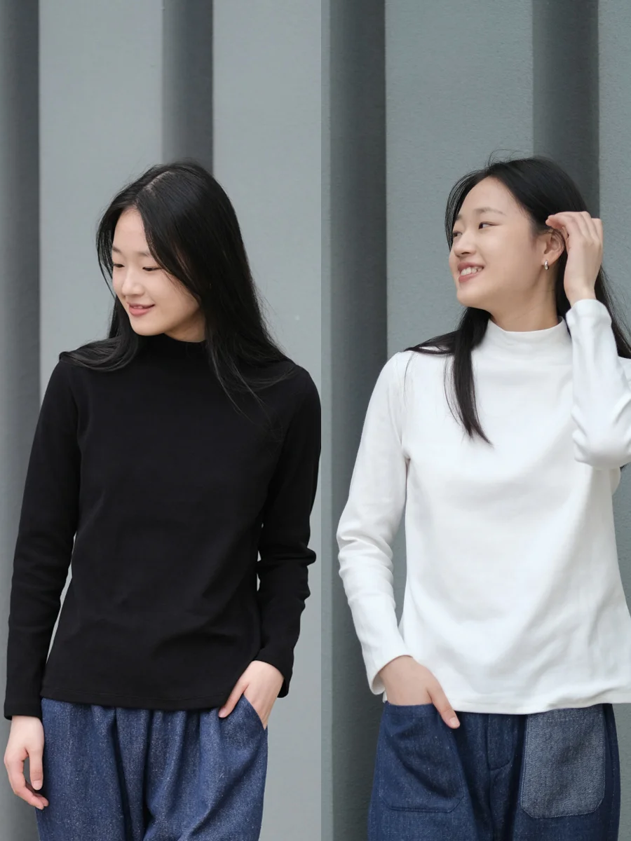 

Утепленный хлопковый свитшот с длинным рукавом для женщин, повседневный, однотонный, из перуанского хлопка, для осени и зимы