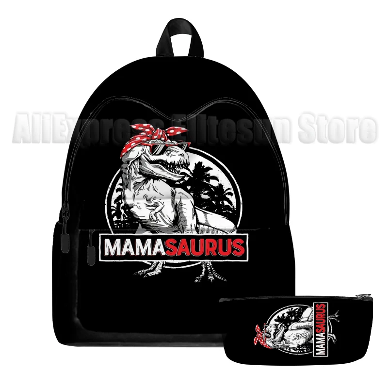 Dinossauro impressão 3d mochilas 16 Polegada kawaii crianças pequeno bookbag animais dragão portátil viagem das mulheres dos homens esporte mochila