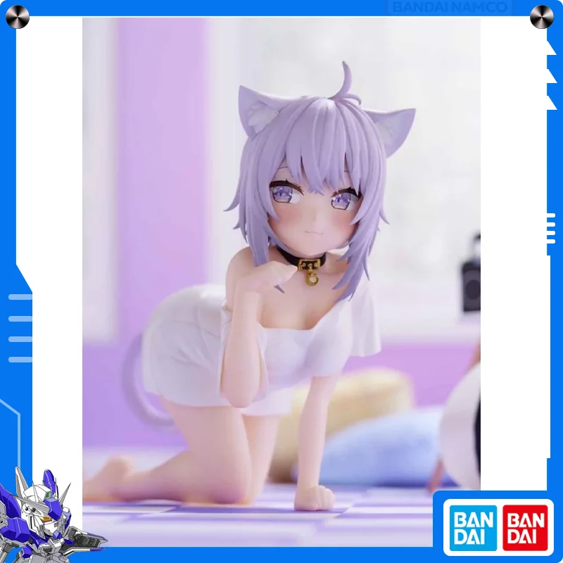 

Bandai Genuine Okayu Nekomata Action Figures Model BANPRESTO Amusement Figures Toys Hololive IF Relax Time Original