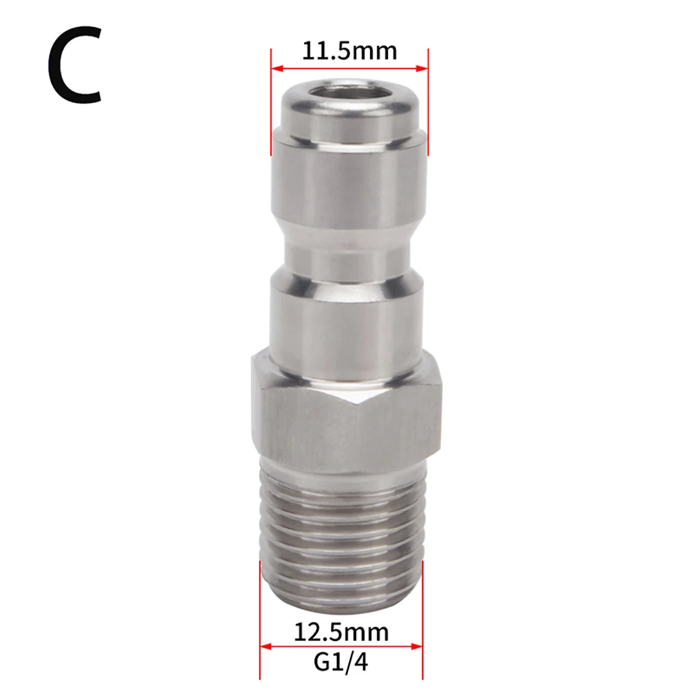 Conector de lavado a presión, adaptador de liberación rápida de 1/4 \