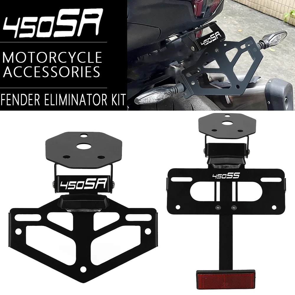 FOR CFMOTO 450SR 450SR-S 450SS 450 SR SRS SR 2022 2023 2024 License Plate Holder Fender Eliminator Rear Fender Cleanup Kit Motor