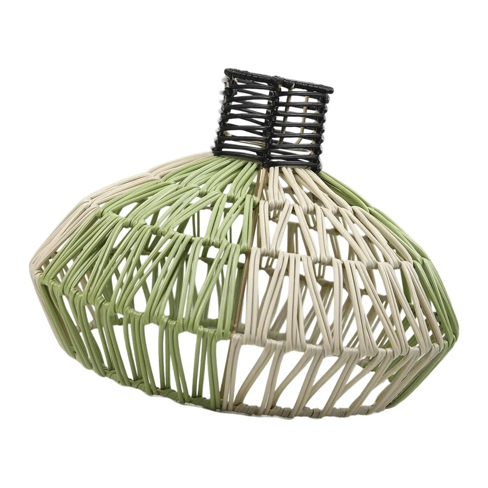 Woven Lamp Shade Only Pendant Lampshade Kitchen Island Home Farmhouse Replace for Housewarming Cafe Teahouse Ceiling Light