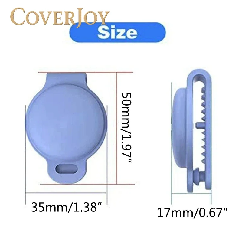 

CoverJoy для ошейника для домашних животных, чехол AirTag, водонепроницаемый силиконовый держатель, безопасный чехол для трекера с защитой от потери для собак и кошек