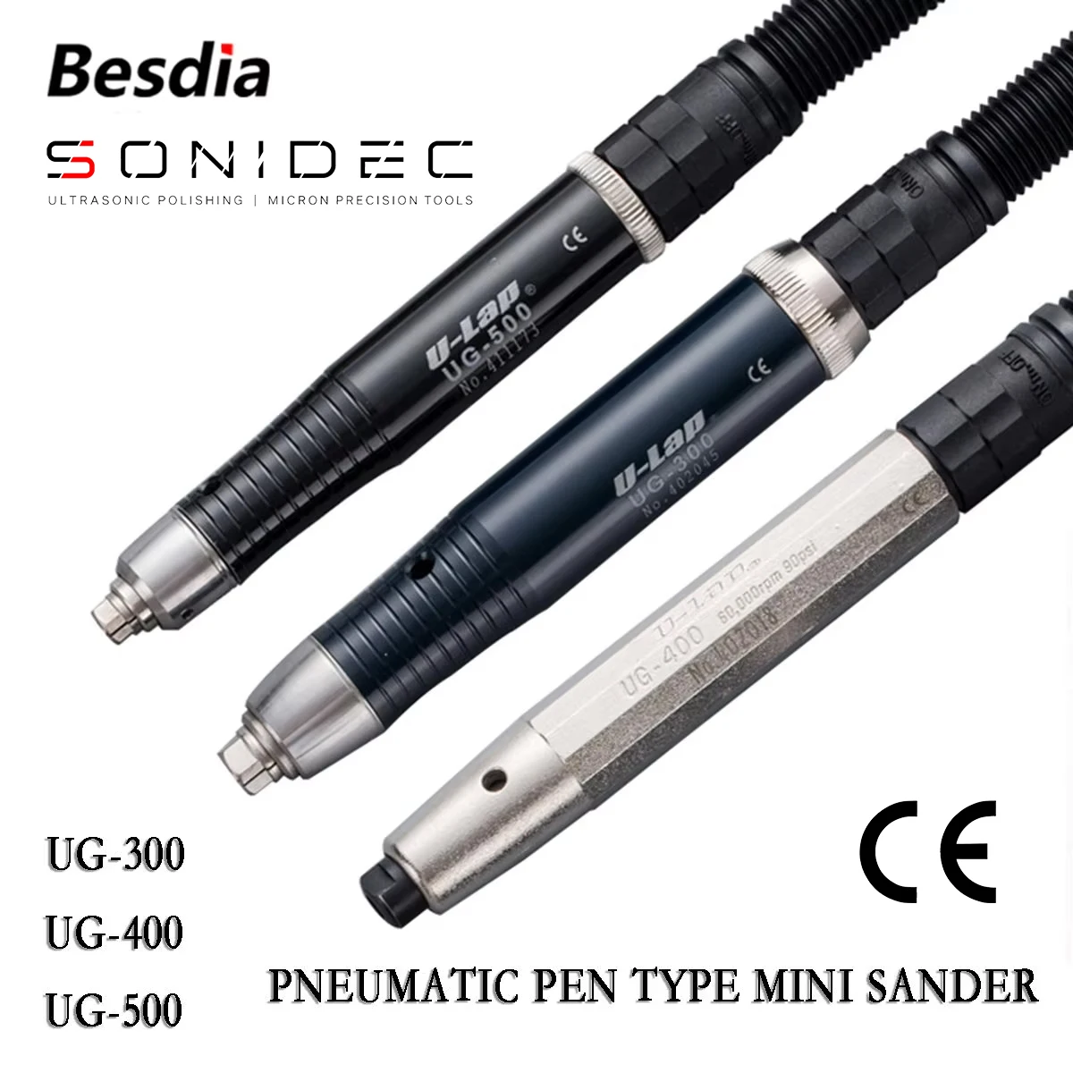 UG-300 UG-400 UG-500 Besdia High-Speed Pneumatic Grinding Machine UG Series for Engraving and Polishing