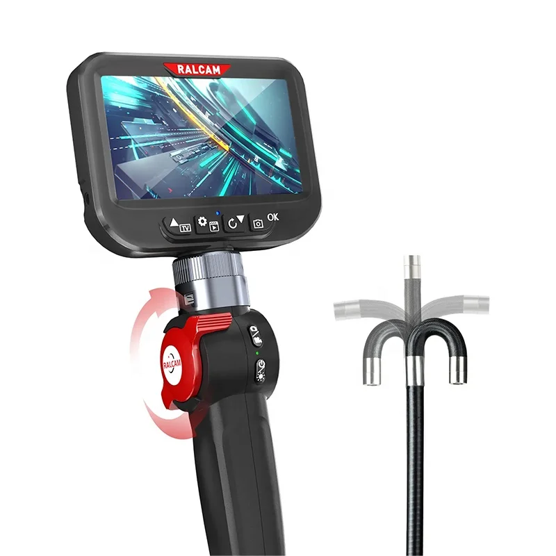 

H408B 4.3-Inch Screen HD Endoscope 8.5-mm Articulating Inspection Cam era IP67 Waterproof Car Borescope ODM/OEM Vehicle Tool