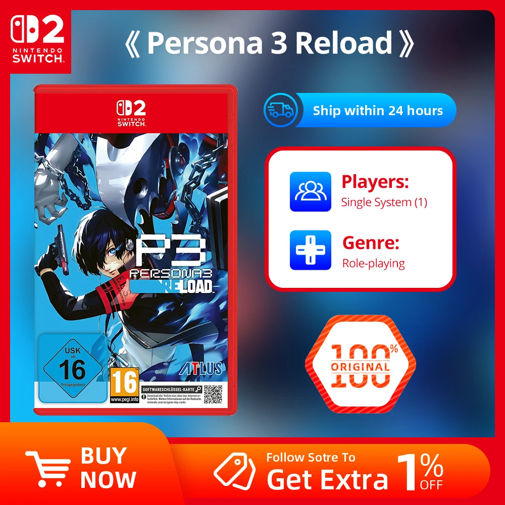عروض ألعاب Nintendo Switch 2 - إعادة تحميل Persona 3 - ألعاب Adventure Action وإصدار RPG Genre Switch 2