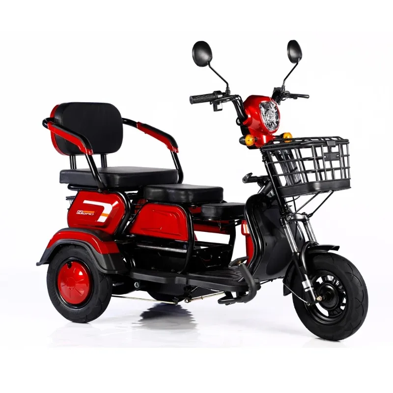 

Hot Sale 600W 48V Long Range 3 Wheel Electric Bike for Adult Family with Basket Electric Tricycle Chinese Tricycle Sanbengzi