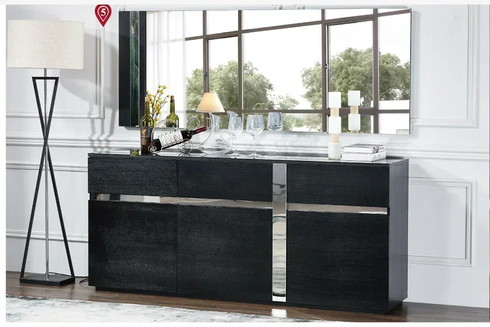 Elegant Design Big Storage Dining Room Set Matching dining Cabinets