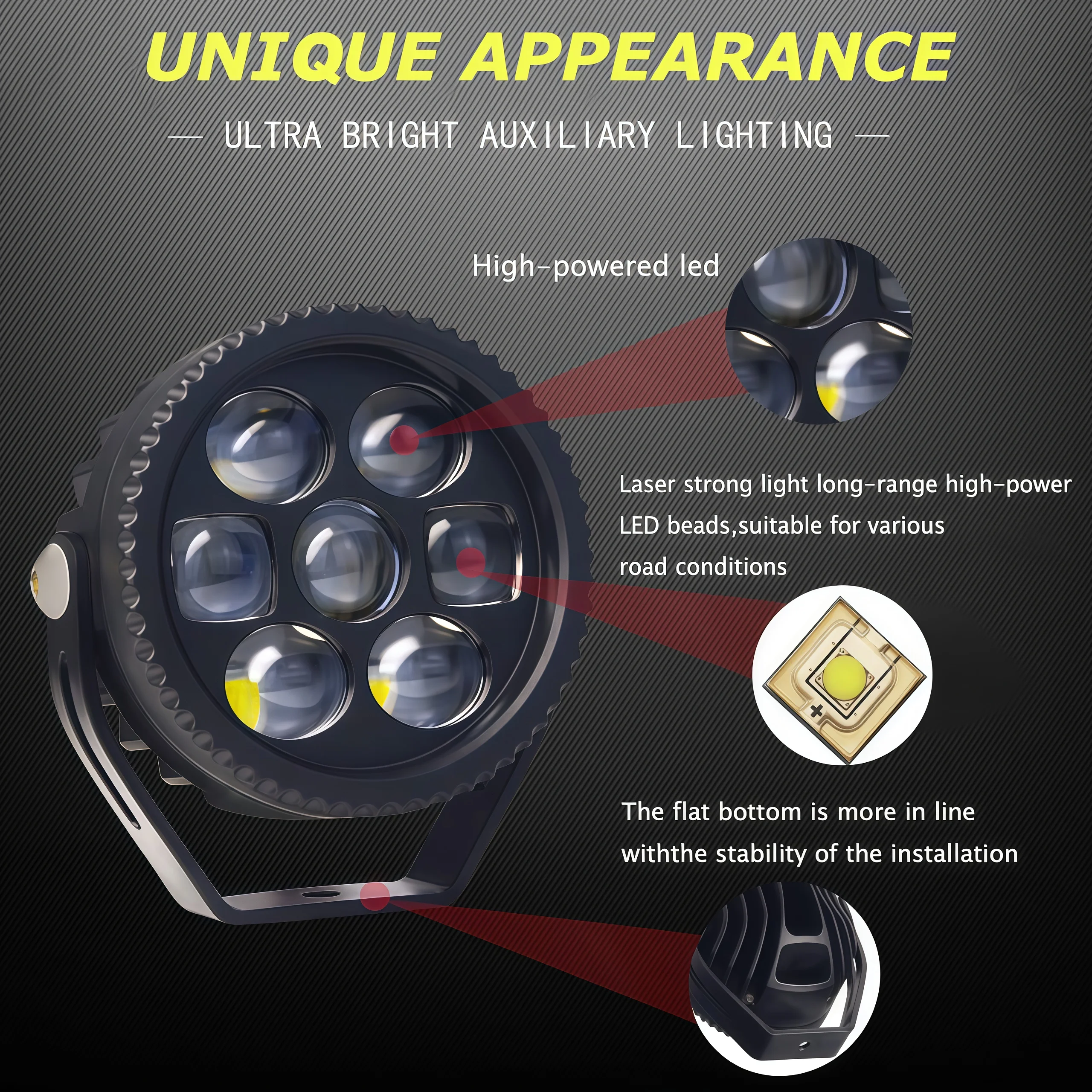 LED ضوء العمل الأضواء أضواء الضباب مصباح قيادة مساعد لسيارات BMW R1200GS R1250GS F800 F850 F900 دراجة نارية SUV ATV UTV شاحنة