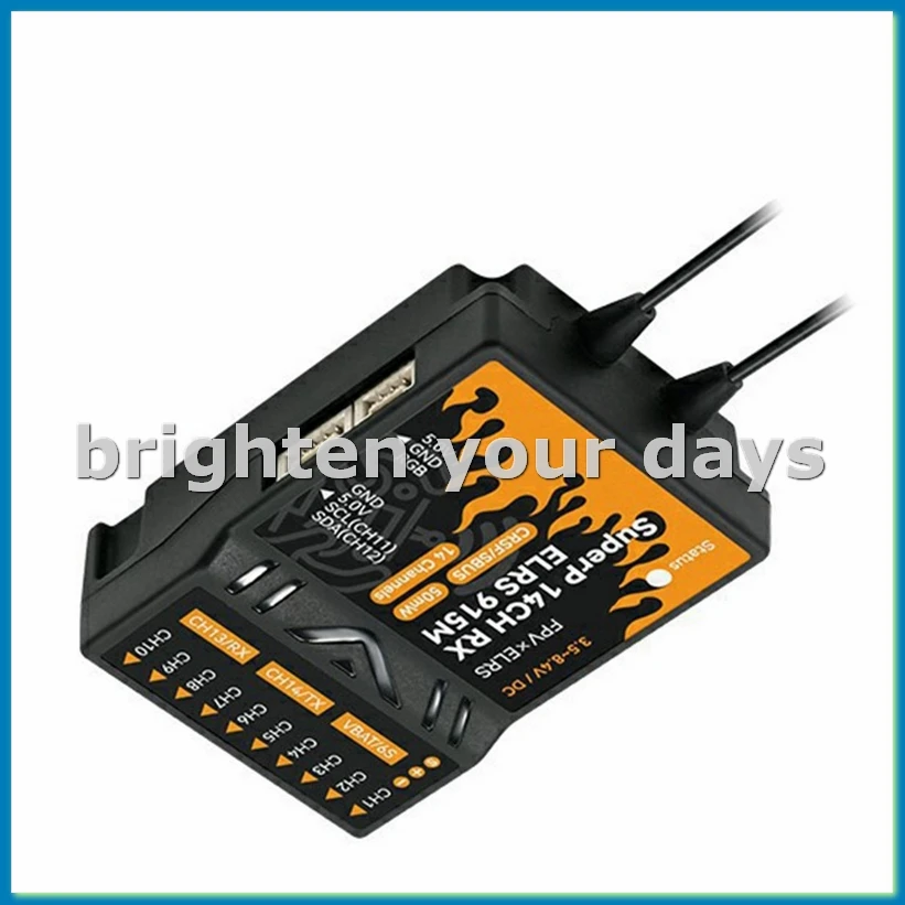 For SuperP Diversity Receiver ELRS 915Mhz RX 14CH with 2 Antenna Dual Reception for RC FPV Airplane Boats Drones-A23U