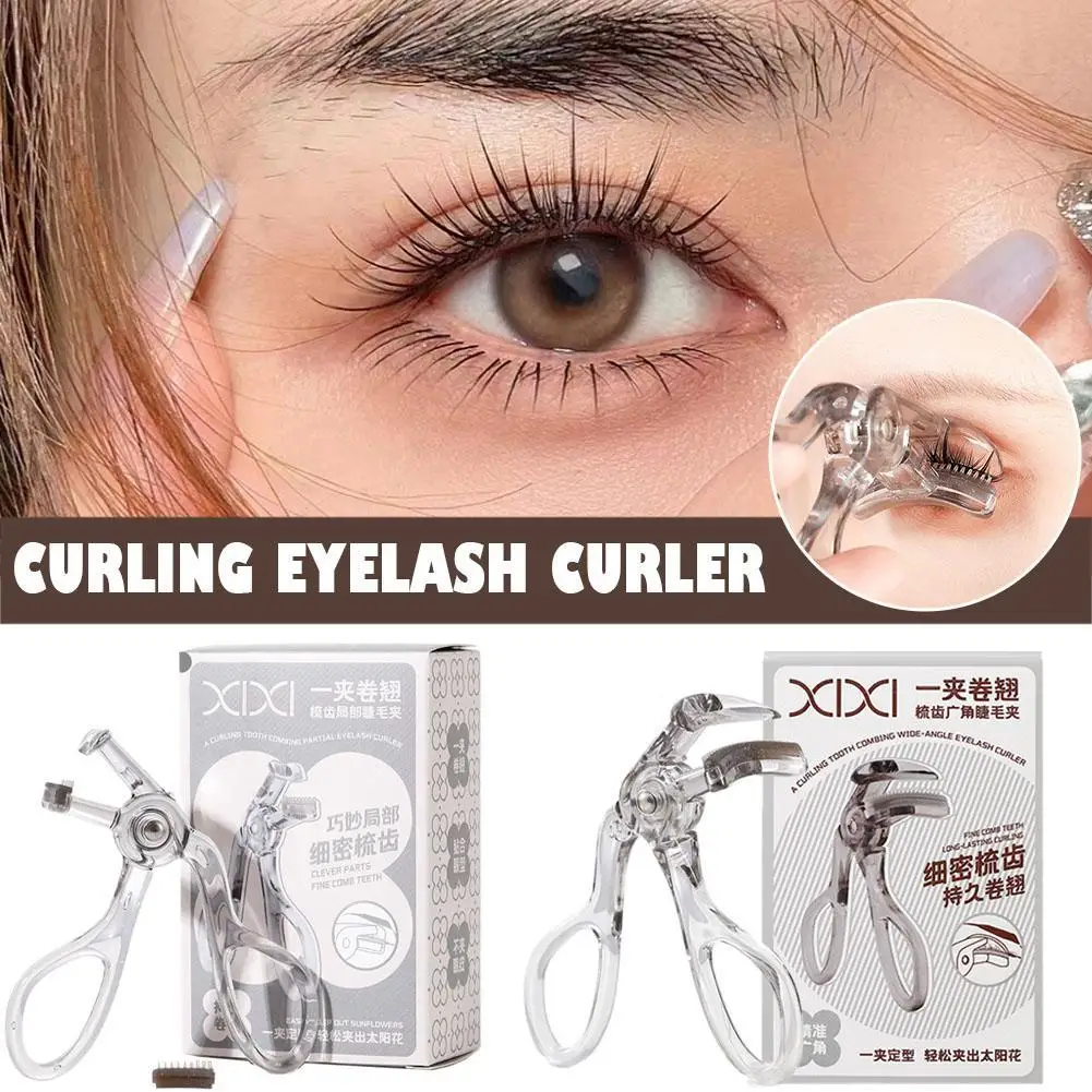 

Professional silver grey Eyelash Curler Eyelash Cosmetics Makeup Tools Ladies Accessories Quick Styling Compact Portable