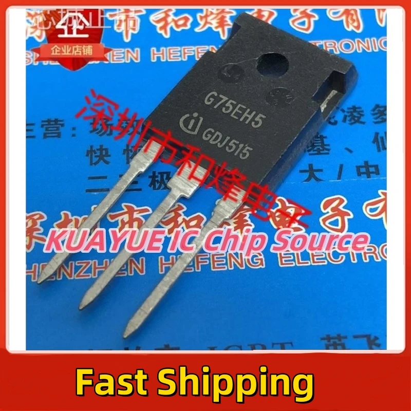 10PCS-30PCS   G75EH5 IGW75N65H5  TO-247 650V 75A   Best Quality Fast Shipping