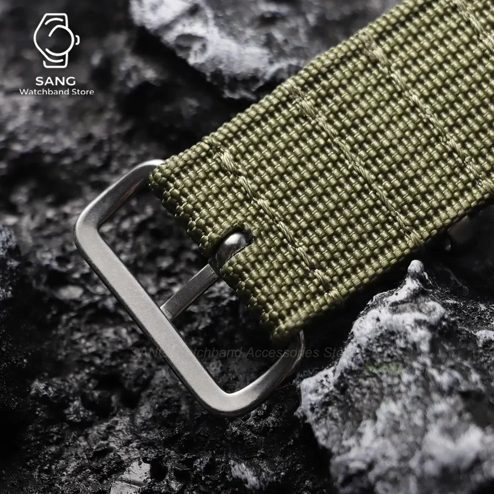 18 mm, 19 mm, 20 mm, 22 mm, geripptes Premium-Nylon-Uhrenarmband für Omega, Militär- und Freizeitarmband für Seiko, Army Sport, Ersatzarmband – Detail 3