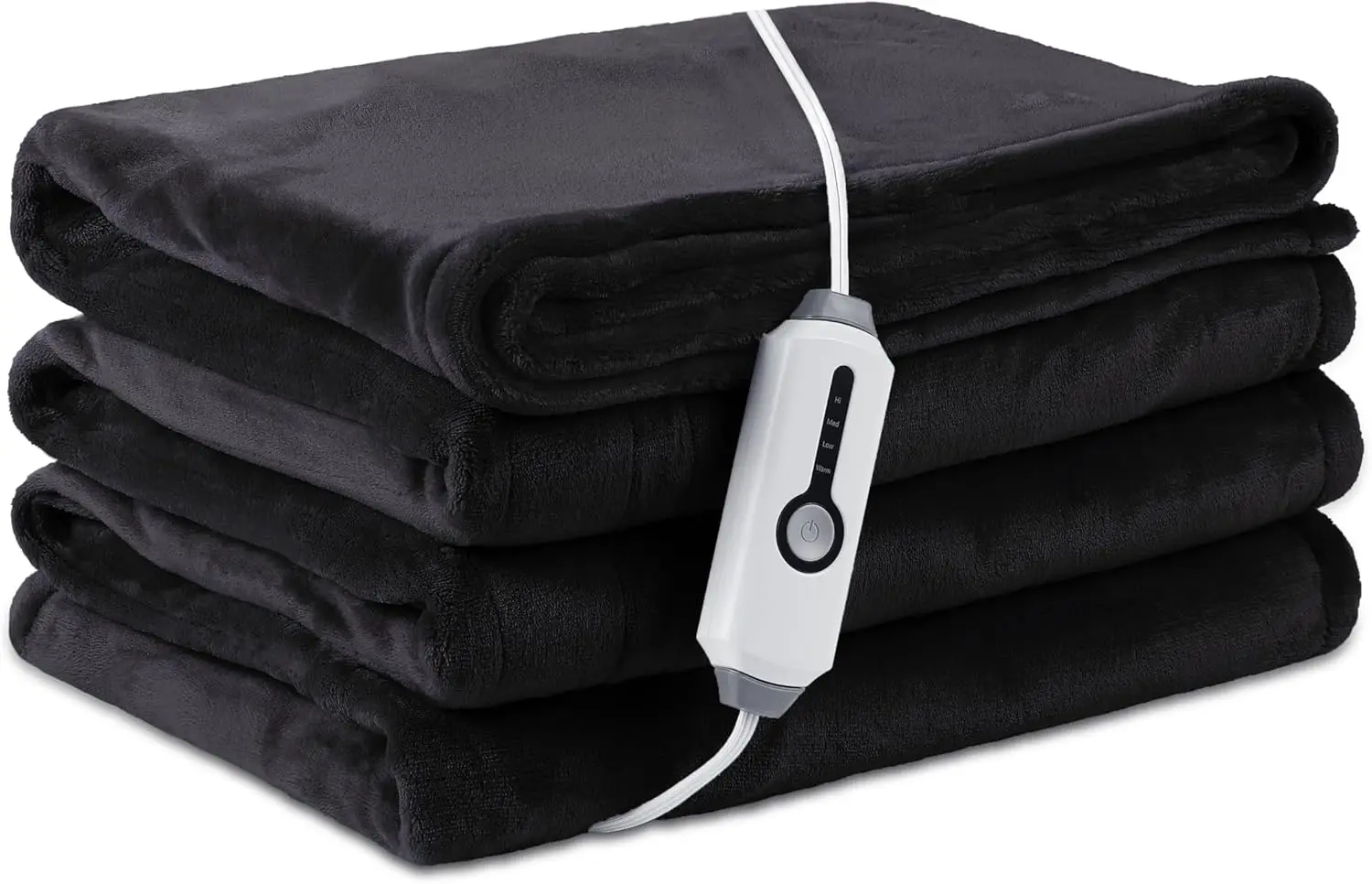 

Full Size Electric Heated Blanket 72x84, Breathable Flannel with Overheat Protection, 4 Heat Levels & Auto Shut Off