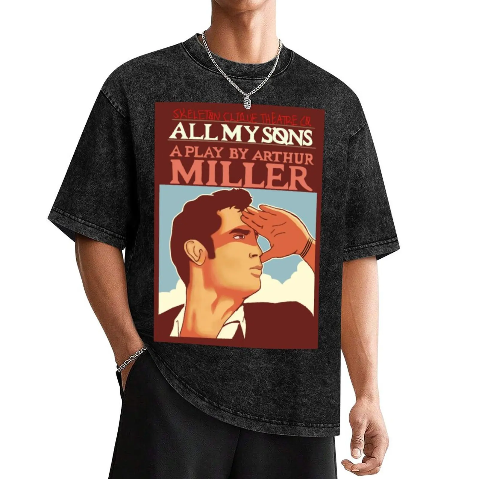 all my sons playbill top T-Shirt oversized graphic shirts Aesthetic clothing custom t-shirts mens t shirts casual stylish