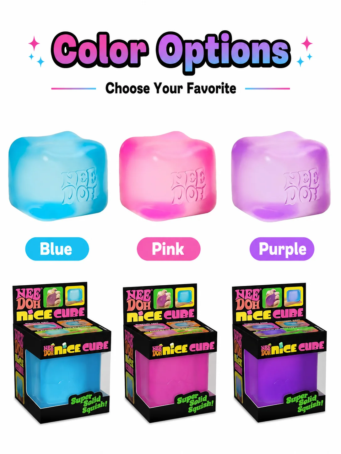 1/2/3個入り NeeDoh ナイスキューブ スーパーソリ - Fidget Cube Original のレビューと価格