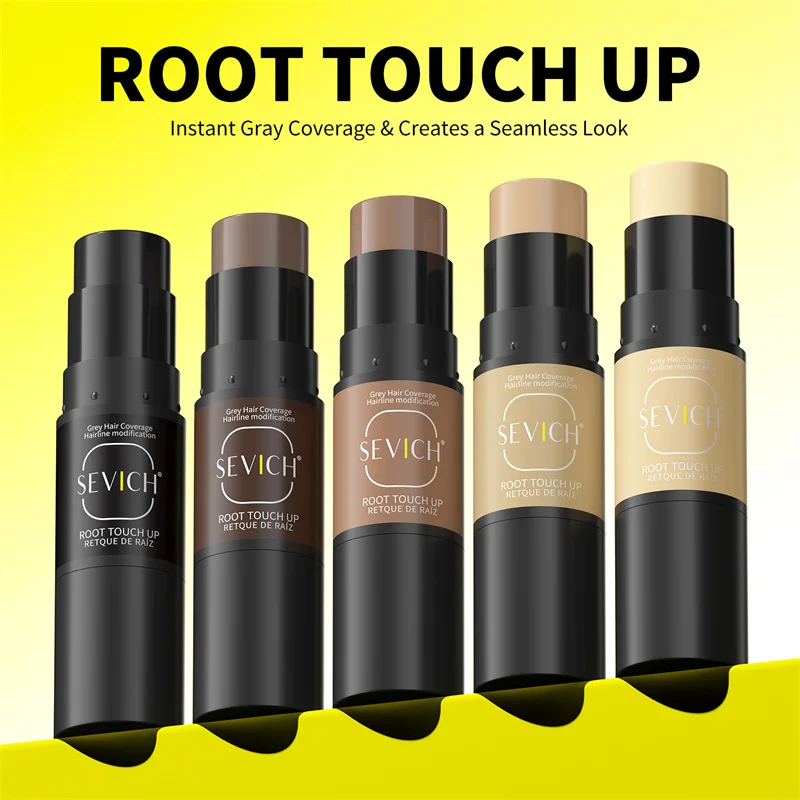 Hairline Shadow Stick White Root Cover Up Hairline Powder Temporary Hair Color Stick Long-Lasting Cover Hair Concealer Pen