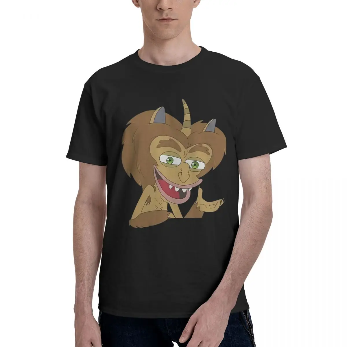 

Maury The Hormone Monster Big Mouth Graphic Tee 100% Cotton Casual Breathable Confortable Anime Men's T-Shirts T Shirt Men