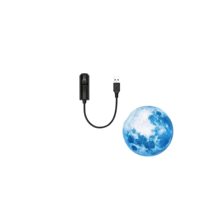 * Seven Themed USB Projection Ceiling Atmosphere Lights Including Planet/Crescent Moon Patterns Suitable For Bedroom Living Room