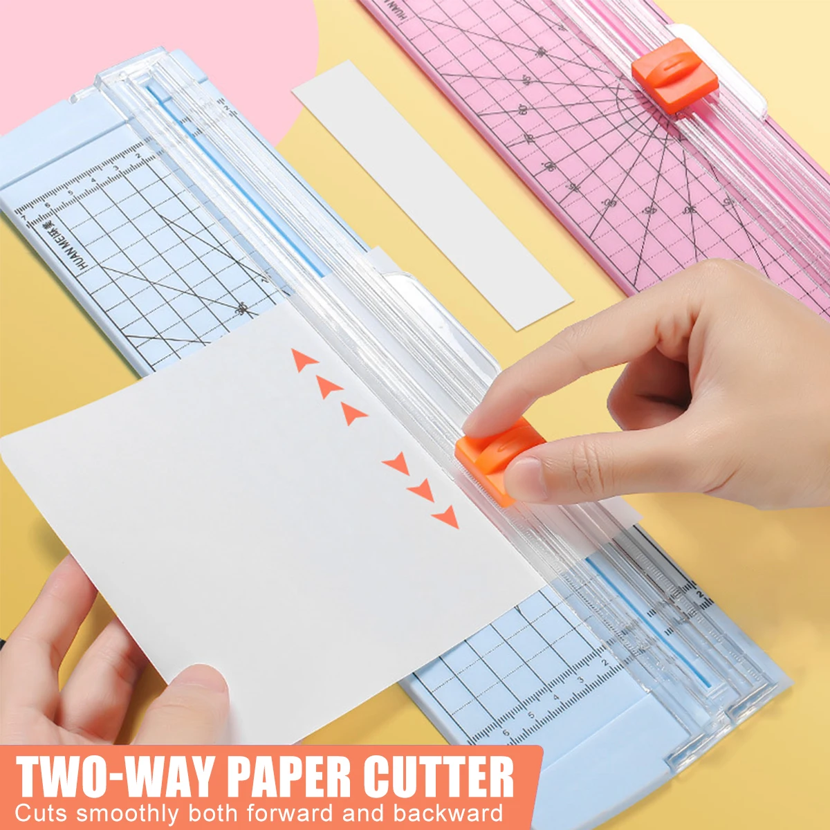 A4 (12-inch) Bi-Directional Mini Paper Cutter for Students, Crafts, Coupons, Kraft Paper & Photos