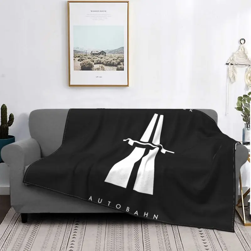 Autobahn Premium Kraftwerk Inspired Blanket Plush Sofa Bed Ultra-Soft Faux Fur Throw For Sofa Bedroom