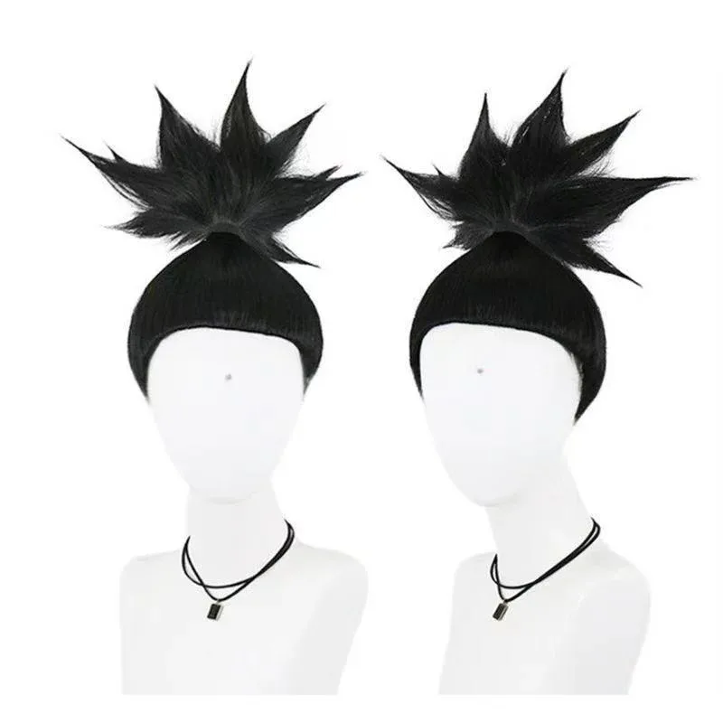 HOKAGE NINJA Nara Shikamaru Cosplay sintético corto recto Anime Coser peluca de fibra resistente al calor Halloween x;3,v'9.e;7'
