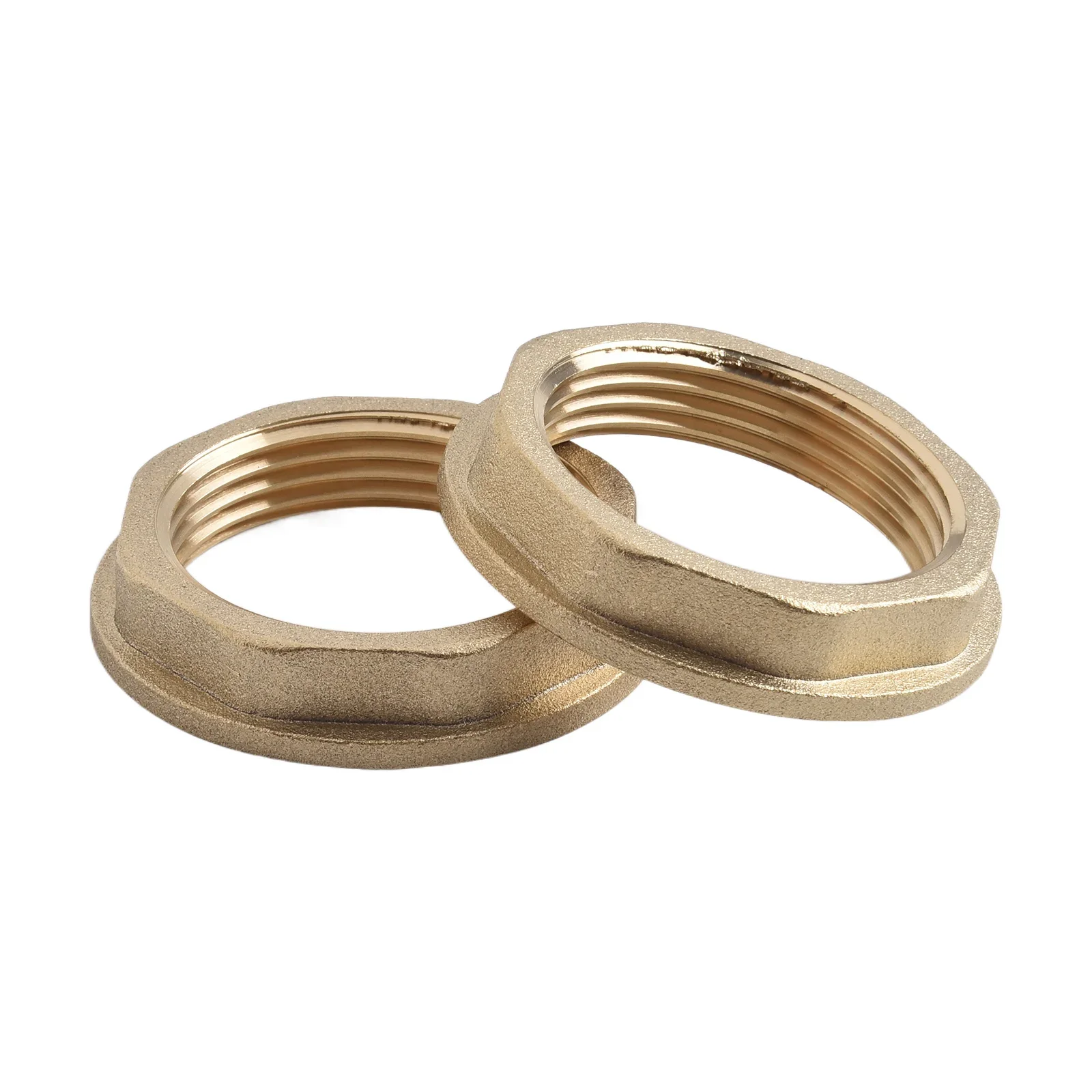 

Set of 2 Brass Backnut 1 1/4 inch For BSP Thread for Bathroom Wash Hand Basin Waste Plumbing Connector Brass Parts