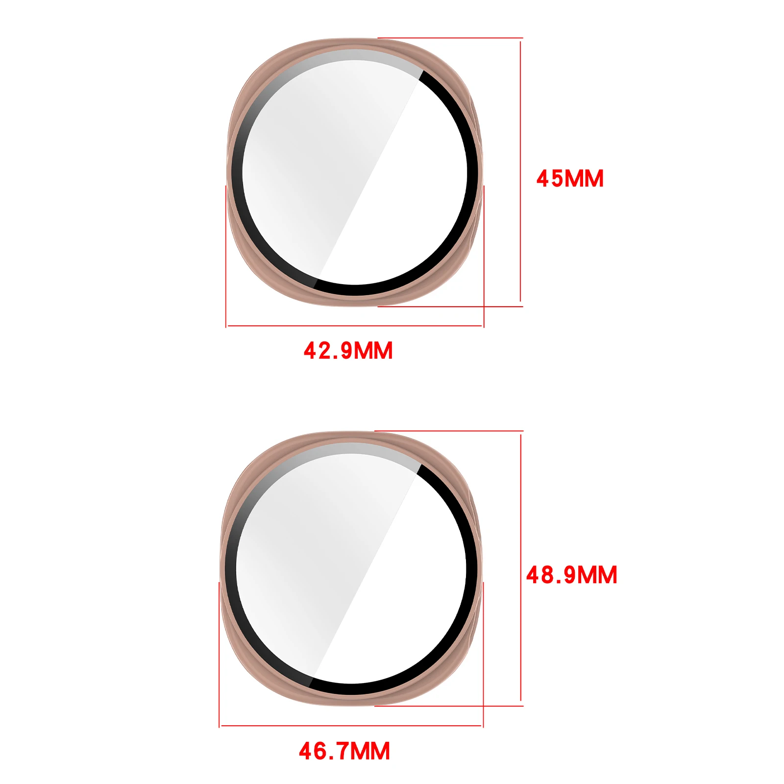 1/3pc Glass+Cover For Samsung Galaxy Watch 8 40/44mm Screen Protector Shell Case Anti-scratch Bumper Galaxy Watch 8 Classic 46mm