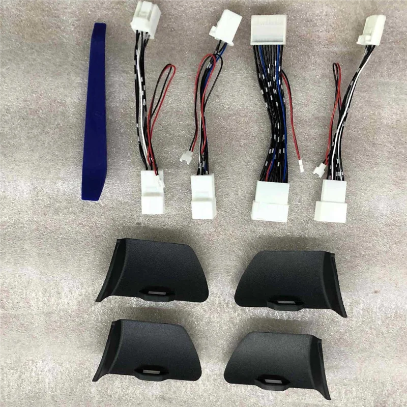 

M54K_1Set Подлокотник дверной чаши Светодиодный синий для Toyota Highlander 2015-2021 гг.