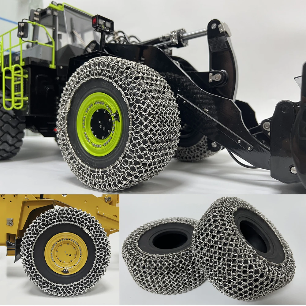 

KABOLITE 1/14 Loader Model Snow Chains for K988 Loader Huiner 1/14 Tamiya Model Tires K988 Loader Accessories Boy Toys In Stock