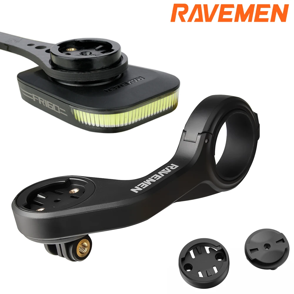 

Ravemen AOM01/AOM03 Bike Out-front Mount Bracket Compatible with Garmin/Wahoo/FR160/FR300 Bicycle Head Light Bottom Mounting Tab