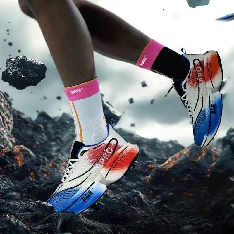 

High Quality Mesh Sneakers Breathable Athletic Trainers Cushioning Marathon Running Shoes Ultra Critical Jogging Shoes