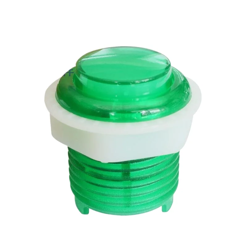 24mm LED Arcade Button Transparent Coin Operated Game Switch Silent Quality 12V Light Button