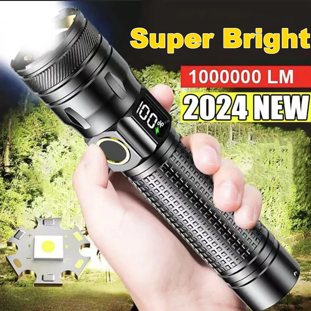 Aluminum Alloy LED Flashlight High Power Rechargeable Tactical Telescopic Zoom Torch Flash Light Outdoor Camping Lantern