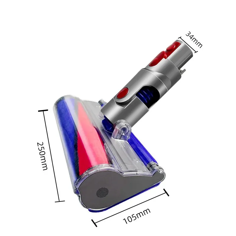 Wymienna miękka rolkowa głowica elektryczna do Dyson V7 V8 V10 V11 bezprzewodowy odkurzacz szczotka podłogowa akcesoria na głowę