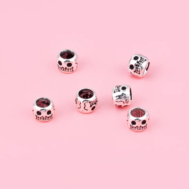 Лицевая поверхность из серебра S925 пробы с бусинами, свободная бусина, призрак, ведро, бусина, разделитель, бусины ручной работы, бисер, «сделай сам», серебряные аксессуары Лицевая поверхность из серебра S925 пробы с бусинами, свободная бусина, призрак, ведро, бусина, разделитель, бусины ручной работы, бисер, «сделай сам», серебряные аксессуары