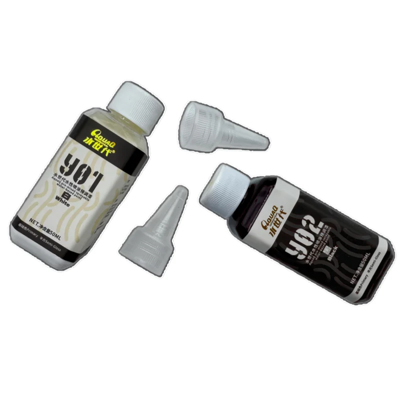 5pcs 50ml Water-Based Pre-Mixed Spray Model Paint Set Easy Clean Nano Resin Acrylic Pigment For Scale Model Building