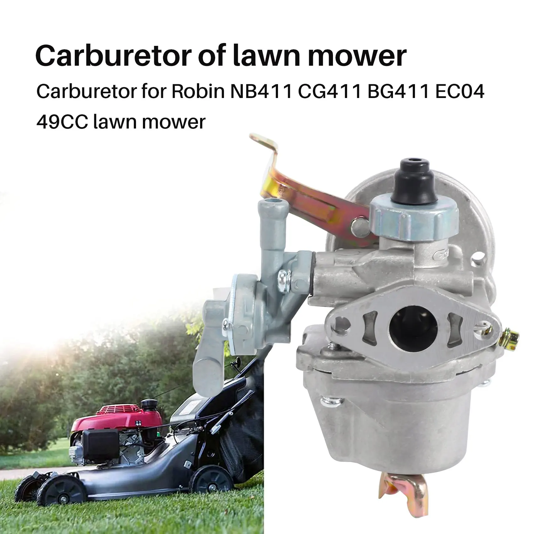 ABOU-Carburetor For Robin NB411 CG411 BG411 EC04 49CC Brush Cutter Weedeater Trimmer 5416040000 Replacement