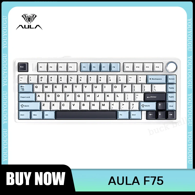 teclado mecanico sem fio para jogos modo 24g usb bluetooth teclados hot swap rgb escritorio presente aula f75 01