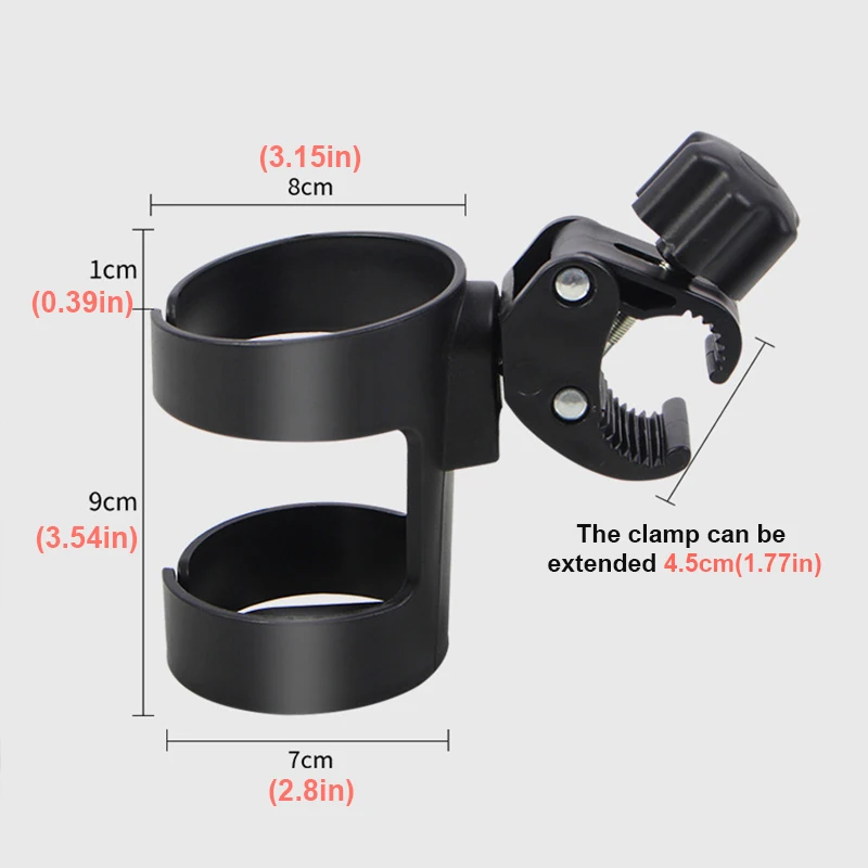 Baby Stroller Cup Holder Universal Rotatable Children Bike And Pram Baby Bottle Coffee Drink Cup holders Stroller Accessories