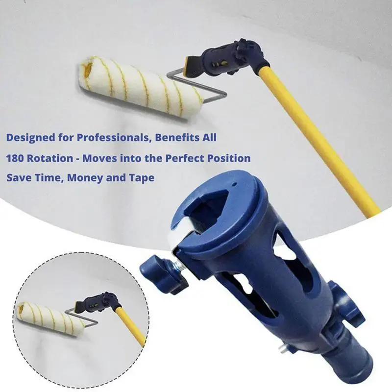 Plastic Paint Brush Extender Paint Pole Extension Device Walls and Trim Corner Painting Tool Paint Roller High Ceilings