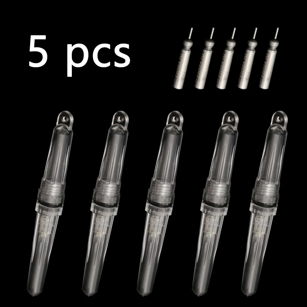 5 uds luces de pesca intermitentes de dos extremos, luces de pesca subacuáticas, luces de cebo nocturno de pesca en barco, luces traseras